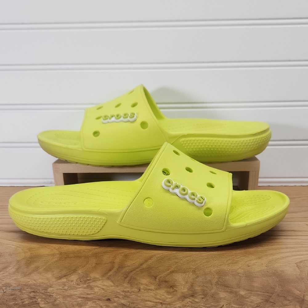 CROCS Classic Slide Sandals Bright Yellow Size M10 W12
